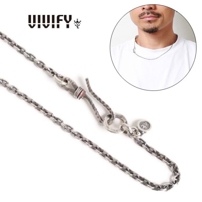 Rakuten - 【VIVIFY 正規店】VIVIFY ビビファイ ネックレス シルバー アズキチェーン Hallmarks Clasp Chain 2.0 x 45cm