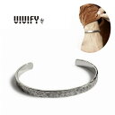 【VIVIFY 正規店】VIVIFY ビビファイ バングル ブレスレット シルバー Back Hallmarks Bangle/Hammered finish/Middle