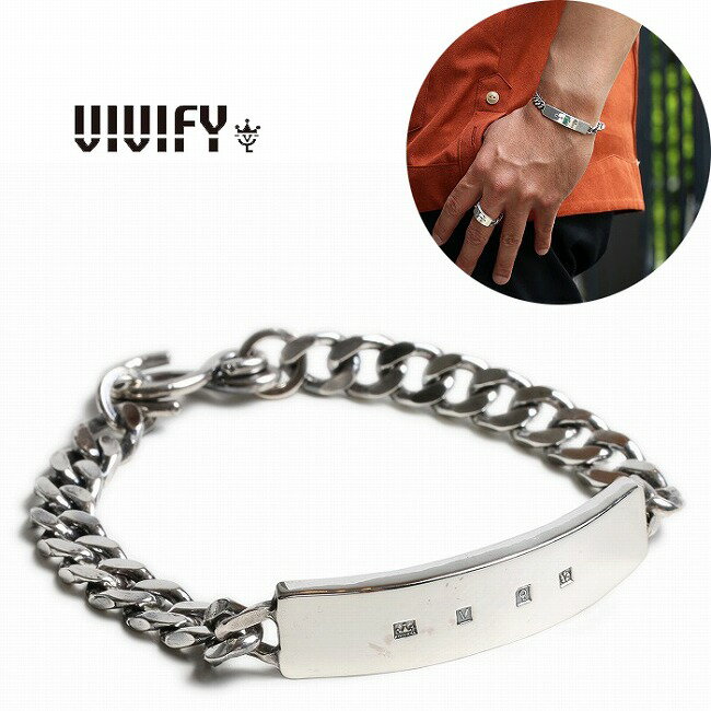 【VIVIFY 正規店】VIVIFY ビビファイ ブレスレット キヘイチェーン シルバー Hallmarks ID Bracelet/Plain