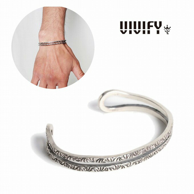 【VIVIFY 正規店】VIVIFY ビビファイ バングル ブレスレット シルバー Loopin’ Bangle/Arabesque