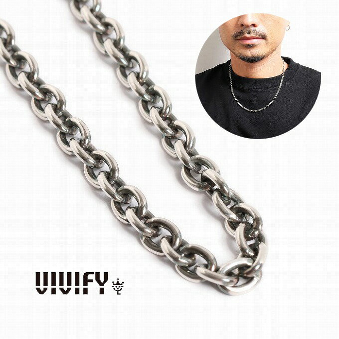 乐天商城 - 【VIVIFY 正規店】VIVIFY ビビファイ ネックレス シルバー アズキチェーン Chain 3.4 x 50cm