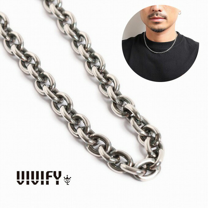 【VIVIFY 正規店】VIVIFY ビビファイ ネックレス シルバー アズキチェーン Chain 3.4 x 45cm