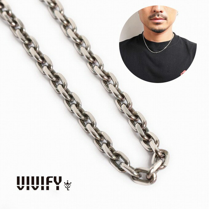 ビビファイ ネックレス メンズ 【VIVIFY 正規店】VIVIFY ビビファイ ネックレス シルバー アズキチェーン Chain 3.4 x 45cm/4C