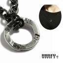 【VIVIFY 正規店】VIVIFY ビビファイ ネックレス シルバー リング状 Hallmarks Hammered Ring Pendant head