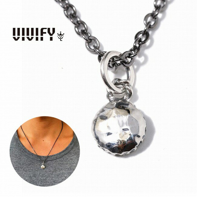【送料無料】【VIVIFY 正規店】VIVIFY ビビファイ ネックレス シルバー サークル状 Comfortable Round top w/gold