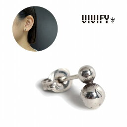 【VIVIFY 正規店】VIVIFY ビビファイ ピアス シルバー Double Dot Pierce