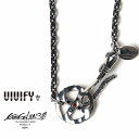 【VIVIFY 正規店】VIVIFY ビビファイ RADIO EVA エヴァンゲリオン ネックレス シルバー チェーン EVANGELION X Wheel Clasp Chain (NERV)