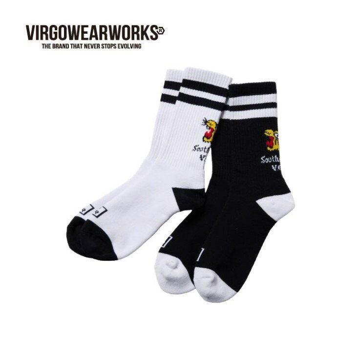 乐天商城 - 【ポイント10倍/先行予約7月6日(月)18:00まで】VIRGOwearworks ヴァルゴウェアワークス VIRGO ヴァルゴ 正規店 8月発売 OLD TIGER SOCKS
