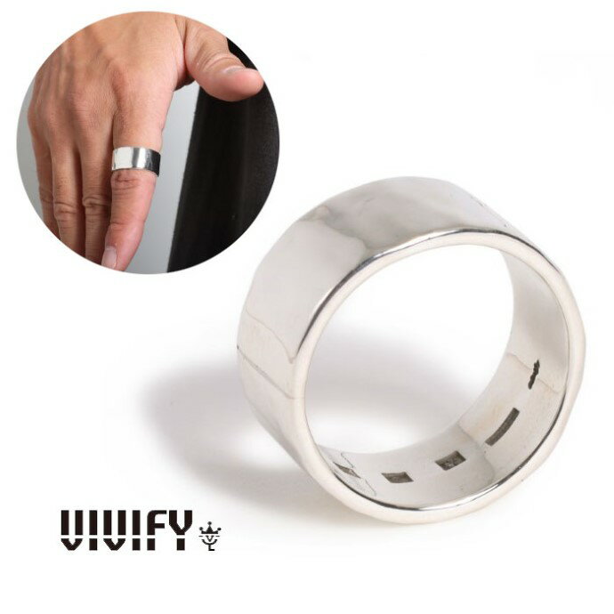 【VIVIFY 正規店】VIVIFY ビビファイ シルバー 指輪 リング Back Hallmarks Ring/ Mirror finish /10mm