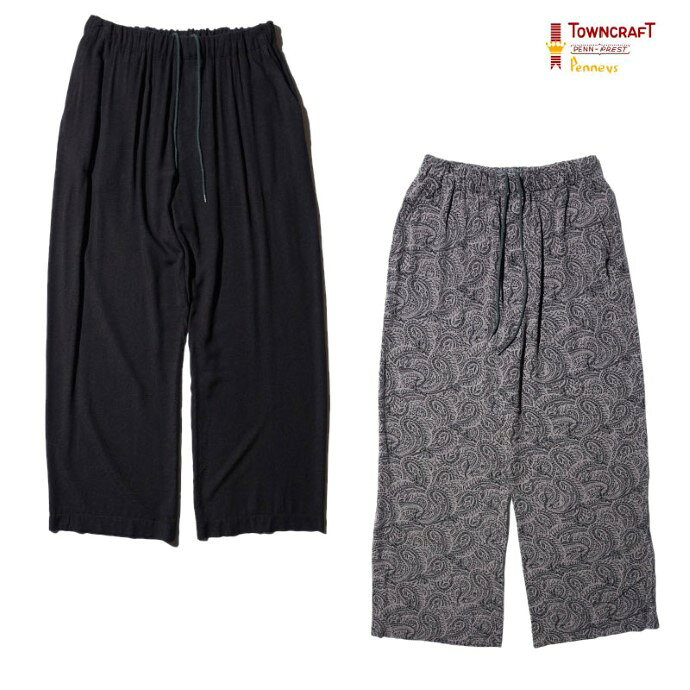 Rakuten - 【TOWNCRAFT 正規店】TOWNCRAFT タウンクラフト ペイズリー イージーレーヨン ビーチパンツ PRINTED BEACH PANTS
