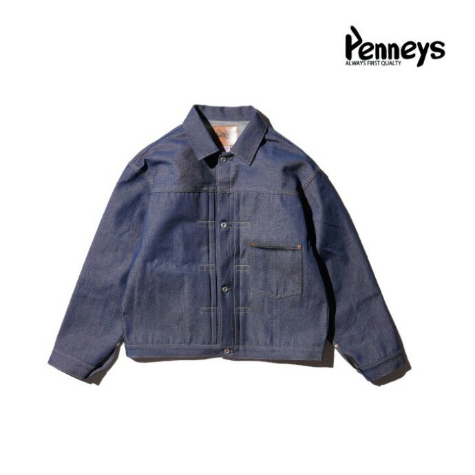 乐天商城 - 【PENNEY'S 正規店】PENNEY'S ぺニーズ セルビッチオーガニックコットンデニム 12.75オンス WW2 T-BACK JACKET