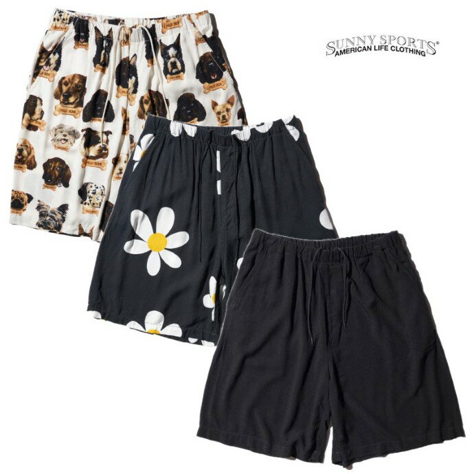 乐天商城 - 【SUNNY SPORTS 正規店】SUNNY SPORTS サニースポーツ イージーワイド ショートパンツ PRINTED 2PARTS SHORTS
