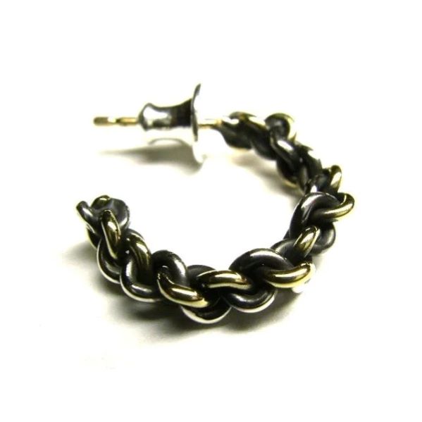【VIVIFY 正規店】VIVIFY ビビファイ ピアス シルバー Twist x Twist Pierce（シルバーx真鍮）
