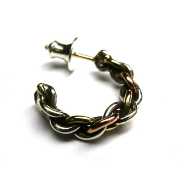 【VIVIFY 正規店】VIVIFY ビビファイ ピアス シルバー Twist x Twist Pierce（シルバーx真鍮x銅）