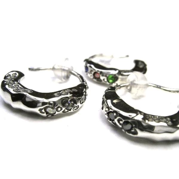 【VIVIFY 正規店】VIVIFY ビビファイ ピアス シルバー Drop Pierce w/stone