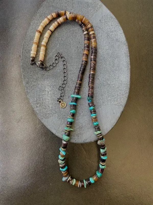 【VIVIFY 正規店】VIVIFY ビビファイ Tumble Shell&Turquoise Beads Code