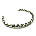 【VIVIFY 正規店】VIVIFY ビビファイ ブレスレット シルバー Twist Bangle(brass x silver)