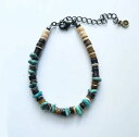 【VIVIFY 正規店】VIVIFY ビビファイ ブレスレット Tumble Shell&Turquoise Beads Bracelet