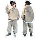 子供服 男の子 セットアップ ボーイズ ジャージ 男児 スウェット スポーツウェア ルームウェア プルオーバー パンツ カジュアル シンプル ゆったり 韓国風 ...