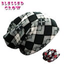 【店内P5倍中】ArgyleCheckCross ビーニー ニット帽 長い メンズ レディース 春 秋 ロングシーズン スカーフ フェイスマスク ちくちくしない...