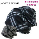 【店内P5倍中】ArgyleCheck ビーニー ニット帽 小さめ ネックウォーマー 2WAY 小さい 大人 メンズ レディース アーガイルチェック 春 秋 冬