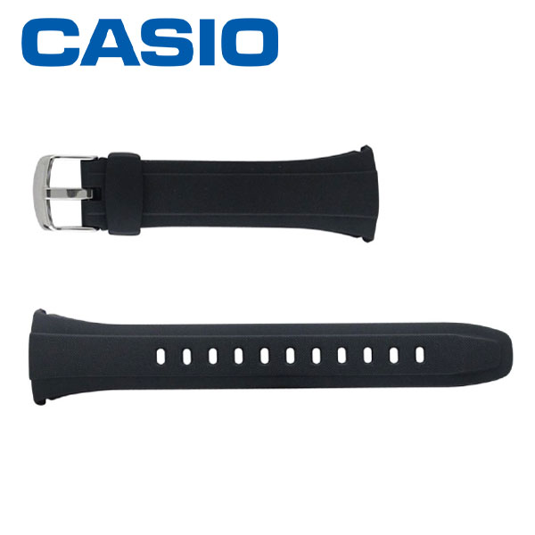 カシオ純正ベルト WVA-M650/WVA-M640/WVQ-M410/専用バンド ウレタン樹脂 黒 ブラック[casio 10408444 029] ネコポス配送