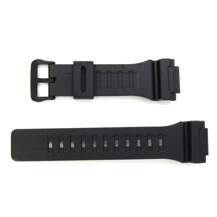 カシオ純正バンド W-735H-1A 専用ベルトウレタン樹脂バンド ブラック band + 取付バネ棒 spring lod [1..