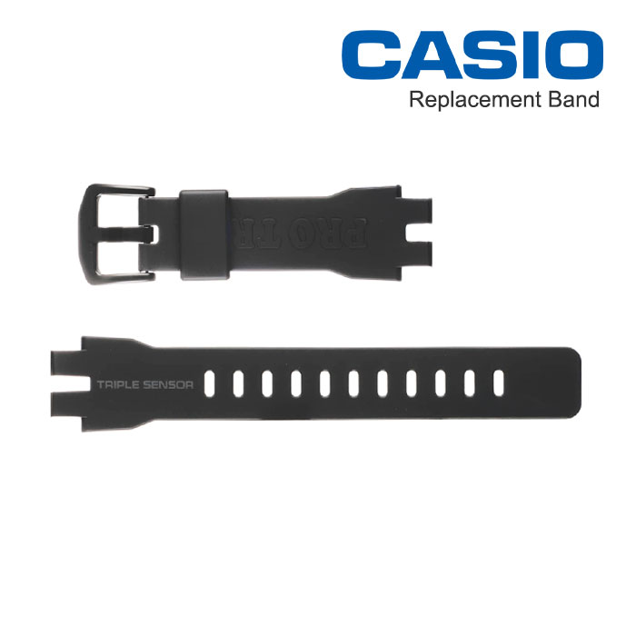 カシオ プロトレック純正ベルト PRG300-1B/PRW3000-1A/PRW3100Y-1/PRW3100Y-1B/専用バンド ウレタン 樹脂 ブラック (10443951_029）BAND [ ネコポス配送 ]