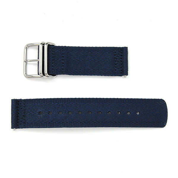 カシオ プロトレック純正バンド PRG-600YB-2JF専用ベルト 取付ばね棒付き クロスバンド ネイビーブルー..