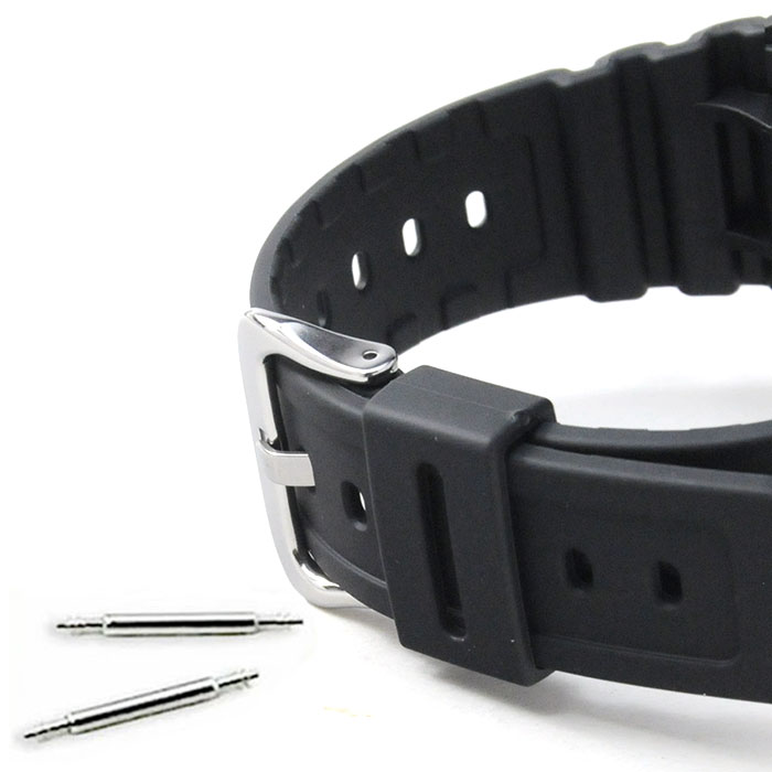 聚氨酯 - CASIO G-SHOCK 純正バンド GW-BX5600-1JF GW-BX5600-1A1JF 専用ベルト+取付バネ棒付16mm_1.8 ウレタン 樹脂 ブラック [10698229_029-72011759/2] ネコポス配送