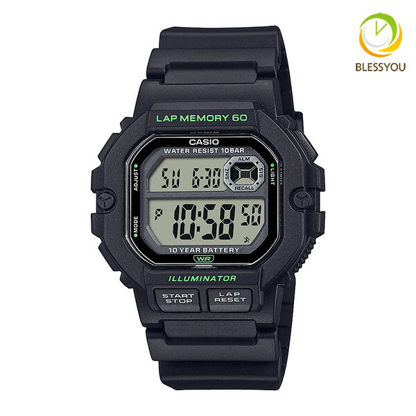 腕時計 メンズ カシオ デジタル 10気圧防水 CASIO WS-1400H-1AJF 5,5 2025年9月 ギフト プレゼント