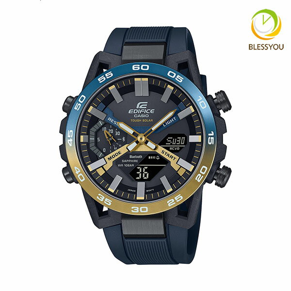 CASIO EDIFICE カシオ ソーラー 腕時計 メンズ エディフィス ECB-2000YNP-1AJF 33,0 2024年3月