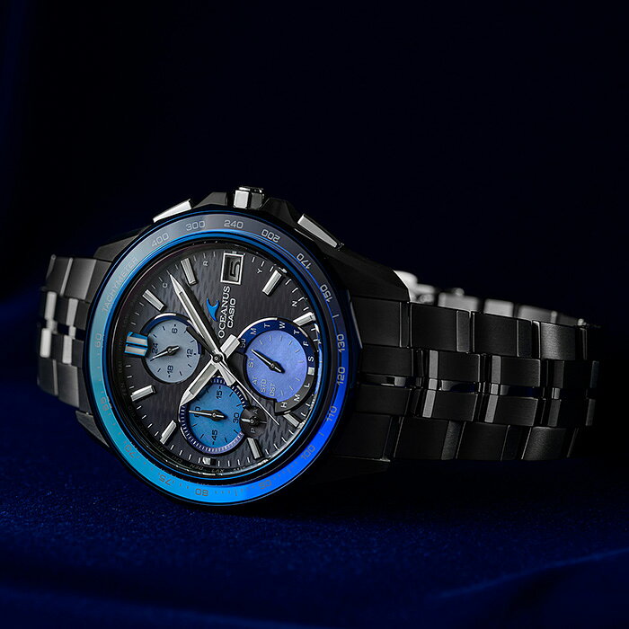 腕時計 メンズ カシオ オシアナス 電波ソーラー モバイルリンク アナログ チタンバンド CASIO OCEANUS 10気圧防 blessyou-10050064 ペアウォッチ Gショック BLESSYOU サンプル画像3