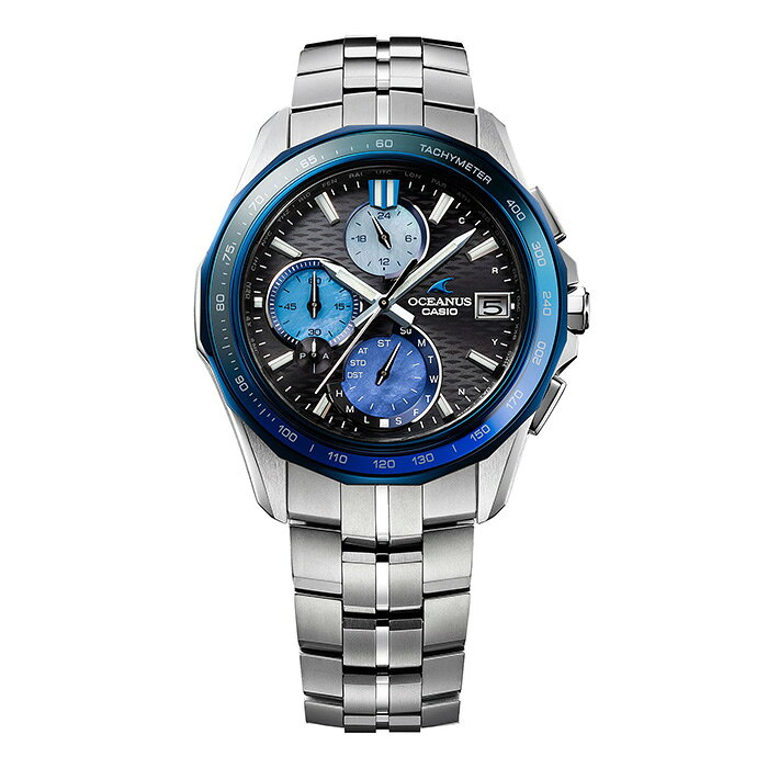 腕時計 メンズ カシオ オシアナス 電波ソーラー モバイルリンク アナログ チタンバンド CASIO OCEANUS 10気圧防 blessyou-10050064 ペアウォッチ Gショック BLESSYOU サンプル画像2