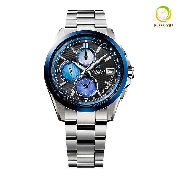 樂天商城 - 腕時計 メンズ カシオ オシアナス 電波ソーラー モバイルリンク アナログ チタンバンド CASIO OCEANUS 10気圧防水 日本製 Manta OCW-T2600AP-1AJF 140.0 2026年5月