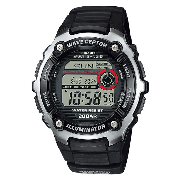 Rakuten - 電波時計 カシオ 腕時計 デジタル casio WV-200R-1AJF 7,0 ブラック