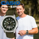 カシオ ソーラー 電波 腕時計 CASIO シンプル インドア アウトドア ファッション ウェーブセプター ソーラー 電波時計 WVA-M630B-3AJF メンズウォッチ 175 SSS アウトドア キャンプ キャンパー 贈り物 プレゼント モスグリーン