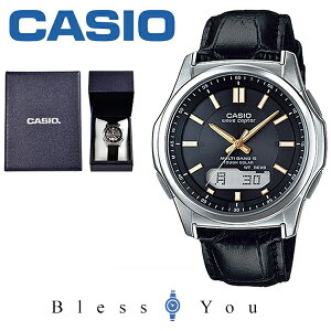 【国内正規品】 ソーラー電波時計 カシオ 腕時計 CASIO ウェーブセプター 電波ソーラー レザーバンド(bk) CASIO WVA-M630L-1A2JF 20,0 腕時計 国内モデル メーカー保証1年 [父へのプレゼントに]