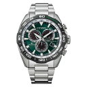 CITIZEN PROMASTER シチズン エコドライブ電波 腕時計 メンズ プロマスター 2021年9月 CB5034-91W グリーン ダイアル 72