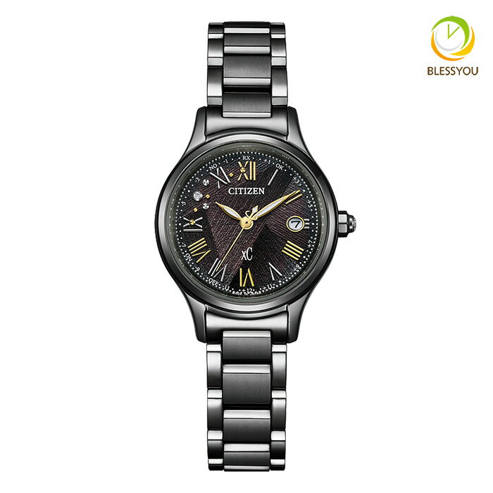 FRANCK MULLER - CITIZEN xC シチズン クロスシー 電波ソーラー レディース チタン 正規品 LIGHT in BLACK Eco-Drive 50th Edition ES9495-59E 120,0 2026年6月 hikari コレクション ハッピーフライト XC Eco-Drive Japan Domestic Model Ladies Solar Radio controlled Watch