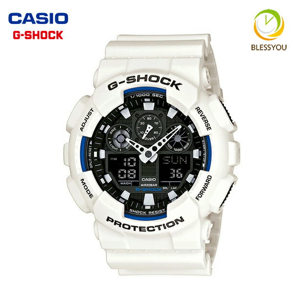 G-SHOCK ジーショック gショック 白 ホワイト 腕時計 メンズ CASIO カシオ GA-100B-7AJF (15.5 ギフト SSS