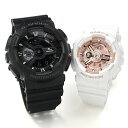 ペアウォッチ Gショック G－SHOCKペア BK&WHPK GA-110-1BJF × BA-110X-7A1JF (32,0) ジーショック ペア おそろい リ…