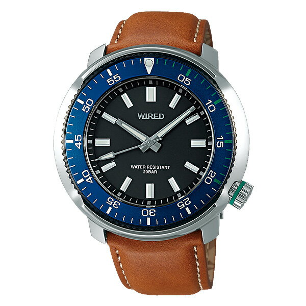 在庫限り◆決算セール メンズ レザーバンド 腕時計 SEIKO wired agaj701-20000