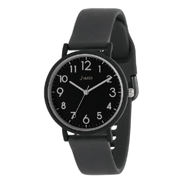 レディース 腕時計 アナログ ラバーバンド かわいい 手軽 安い 3針 カジュアル 日常生活防水 3気圧防水 サンフレイム SUNFLAME CF2D0006-BK 3.0 ネコポス 配送 j-axis 夏休み 塾