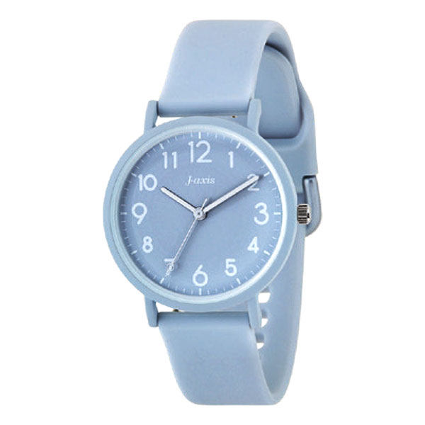 レディース 腕時計 アナログ ラバーバンド かわいい 手軽 安い 3針 カジュアル 日常生活防水 3気圧防水 サンフレイム SUNFLAME CF2D0006-BL 3.0 ネコポス 配送 j-axis 夏休み 塾