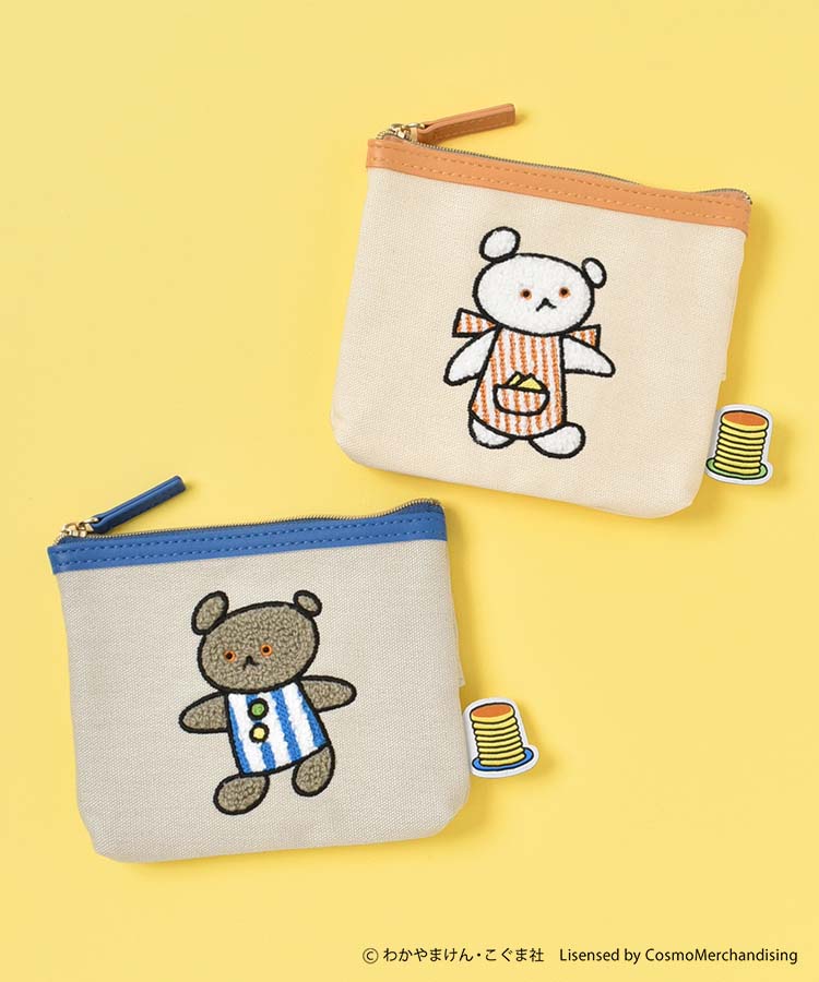 【メール便対応】こぐまちゃん しろくまちゃん グッズ ティッシュポーチ 小物入れ レディース 絵本 キャラクター かわいい おしゃれ 便利 ギフト プレゼント ブルー 青 オレンジ こぐまちゃんえほんティッシュポーチ 通勤 通学 出張 お出かけ ブルーブルーエ bleubleuetのサムネイル