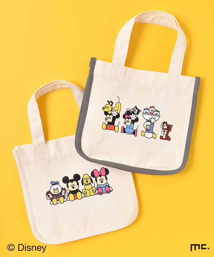 ディズニー Disney グッズ 松本セイジ トートバッグ レディース おしゃれ 手提げ 小さめ ギフト キャラクター ミッキー ミニー ドナルド チップ デール プルート フィガロ ヒューイ デューイ ルーイ ディズニー／松本セイジミニトートバッグ ブルーブルーエ bleubleuetのサムネイル