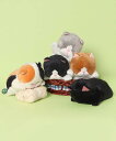 ぬいぐるみ ねこ ネコ 猫 グッズ 人形 マスコット かわいい ふわふわ クロ 茶 グレー ミケ ハチワレ プレゼント 内藤デザイン ぼうねこうつぶせぬいぐるみ...