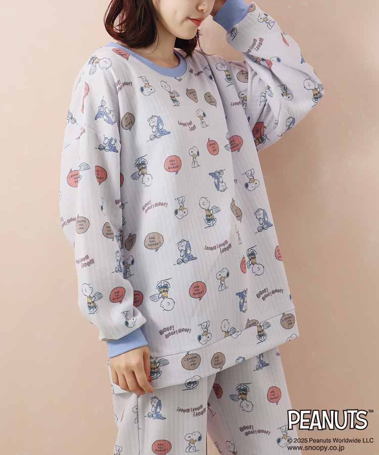 【送料無料対象商品】スヌーピー グッズ パジャマ レディース セットアップ 秋冬 ルームウェア 長袖 キ..