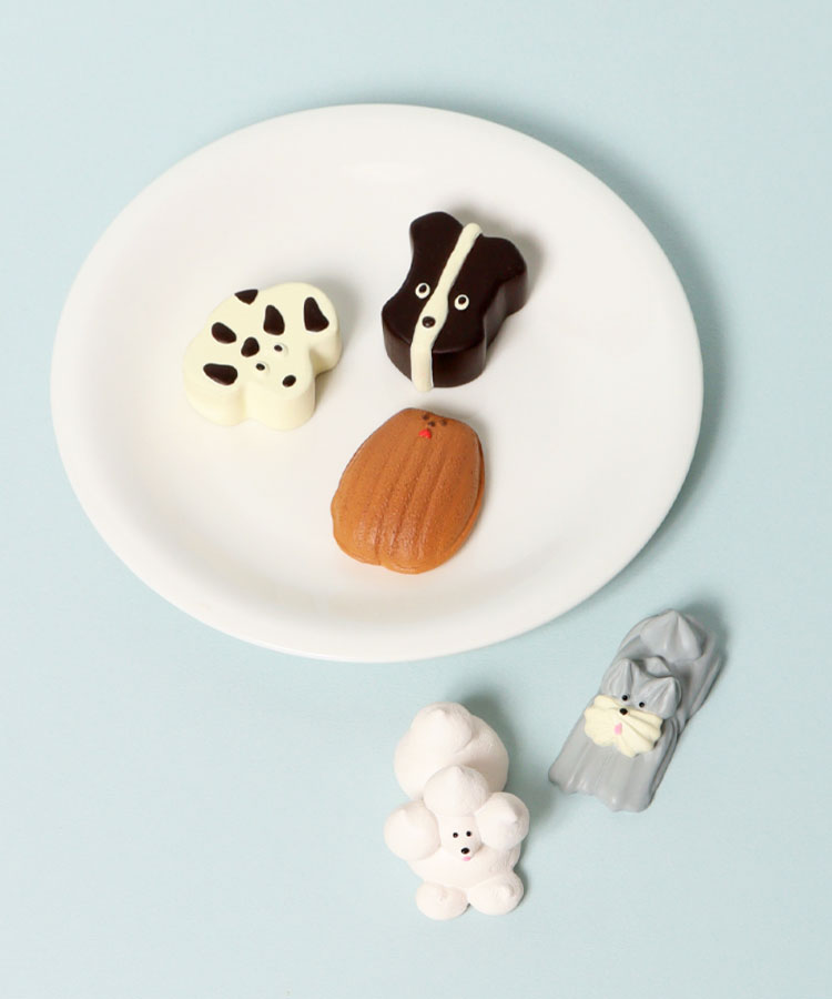 Maison terrier グッズ マグネット ダイカット キャラクター 犬 プードル シュナウザー ダルメシアン お菓子 モチーフ メゾンテリア 横尾かな おしゃれ 冷蔵庫 ホワイトボード 磁石 クリスマス ギフト プレゼント メゾンテリアスイーツマグネット ブルーブルーエ bleubleuet